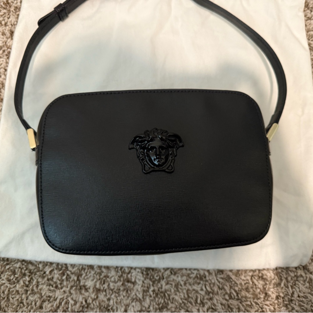 Versace Grained Calfskin Palazzo Camera Bag